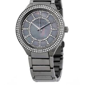 Michael Kors Silver Watch with Crystal Accents